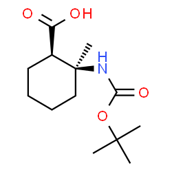 CIS-2-TERT-BUTOXYCARBONYLAMINO-2-METHYL-CYCLOHEXANECARBOXYLIC ACID Structure