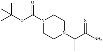 tert-butyl 4-(1-carbamothioylethyl)piperazine-1-carboxylate Structure