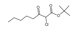 t-butyl 2-chloro-3-oxooctanoate结构式