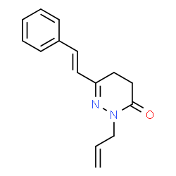 2-ALLYL-6-STYRYL-4,5-DIHYDRO-3(2H)-PYRIDAZINONE结构式