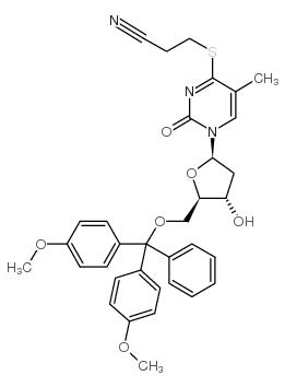 s4-(2-cyanoethyl)-5'-o-(dimethoxytrityl)-4-thiothymidine picture