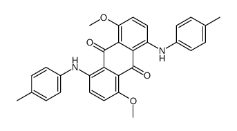 1,5-dimethoxy-4,8-bis(4-methylanilino)anthracene-9,10-dione Structure