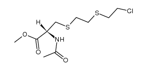 1-[S-(N-acetylcysteinyl)]-2-(2-chloroethylsulphonyl)ethane methyl ester Structure