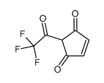 4-Cyclopentene-1,3-dione, 2-(trifluoroacetyl)- (9CI) structure