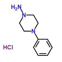 4-Phenyl-1-piperazinamine hydrochloride (1:1) Structure