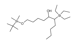 1-((tert-butyldimethylsilyl)oxy)-6-(triethylsilyl)decan-5-ol Structure