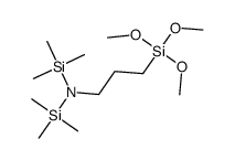 N,N-bis(trimethylsilyl)aminopropyltrimethoxysilane Structure