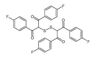 2-[[1,3-bis(4-fluorophenyl)-1,3-dioxopropan-2-yl]disulfanyl]-1,3-bis(4-fluorophenyl)propane-1,3-dione Structure