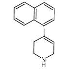 1,2,5,6-tetrahydro-4-(1-naphthalenyl)pyridine Structure