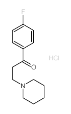 1-(4-fluorophenyl)-3-(1-piperidyl)propan-1-one hydrochloride structure