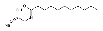 sodium,2-(dodecanoylamino)acetate Structure