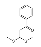 3,3-bis(methylsulfanyl)-1-phenylpropan-1-one Structure