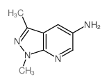 1,3-Dimethyl-1H-pyrazolo[3,4-b]pyridin-5-amine结构式