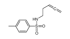 4-methyl-N-penta-3,4-dienylbenzenesulfonamide结构式