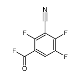 Benzoyl fluoride, 3-cyano-2,4,5-trifluoro- (9CI) Structure