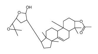 (13α,14β,17S,20S,21S,23R,24R)-21,23:24,25-Diepoxy-5α-lanost-7-ene-3β,21-diol 3-acetate Structure