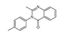 2-methyl-3-(4-methylphenyl)quinazolin-4-one结构式