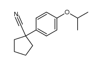 1-Cyano-1-(4-isopropoxyphenyl)-cyclopentan Structure