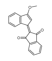 3-methoxy-[1,2']biindenylidene-1',3'-dione结构式