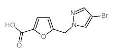 5-[(4-Bromo-1H-pyrazol-1-yl)methyl]-2-furoic acid picture