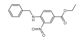 ethyl 4-(benzylamino)-3-nitrobenzoate Structure