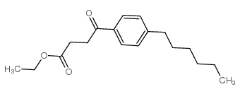 ETHYL 4-(4-HEXYLPHENYL)-4-OXOBUTYRATE structure