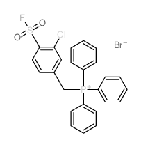 Phosphonium,[[3-chloro-4-(fluorosulfonyl)phenyl]methyl]triphenyl-, bromide (1:1) structure