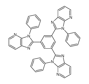 2-[3,5-bis(3-phenylimidazo[4,5-b]pyridin-2-yl)phenyl]-3-phenylimidazo[4,5-b]pyridine Structure