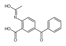 2-(Acetylamino)-5-benzoylbenzoic acid Structure