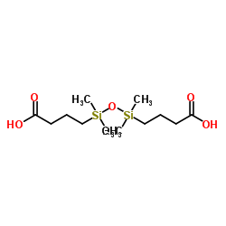 1,3-bis(3-carboxypropyl)tetramethyldisiloxane Structure