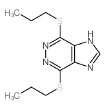 1H-Imidazo[4,5-d]pyridazine,4,7-bis(propylthio)- structure