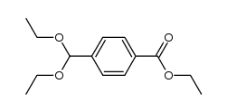 4-ethoxycarbonylbenzaldehyde diethyl acetal Structure