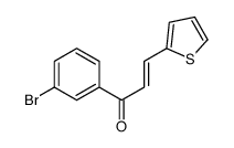 1-(3-bromophenyl)-3-thiophen-2-ylprop-2-en-1-one Structure