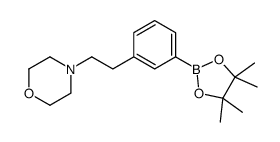 4-(3-(4,4,5,5-Tetramethyl-1,3,2-dioxaborolan-2-yl)phenethyl)Morpholine structure