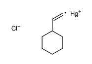 chloro(2-cyclohexylethenyl)mercury结构式