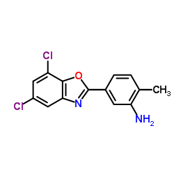 5-(5,7-DICHLORO-BENZOOXAZOL-2-YL)-2-METHYL-PHENYLAMINE结构式