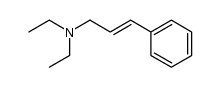 (E)-N,N-diethyl-3-phenylprop-2-en-1-amine结构式