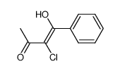 3-chloro-4-hydroxy-4-phenylbut-3-en-2-one结构式