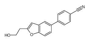 4-[2-(2-hydroxyethyl)-1-benzofuran-5-yl]benzonitrile Structure