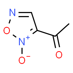 Ethanone, 1-(2-oxido-1,2,5-oxadiazol-3-yl)- (9CI) Structure