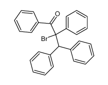 2-bromo-1,2,3,3-tetraphenyl-propan-1-one结构式