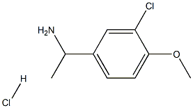 1-(3-CHLORO-4-METHOXYPHENYL)ETHAN-1-AMINE HYDROCHLORIDE Structure