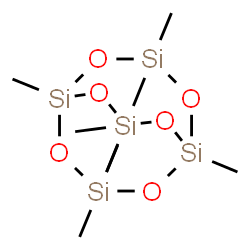 1,3,3,5,7,7,10,10-Octamethyl-1,3,5,7,10-pentasila-2,4,6,8,9,11-hexaoxabicyclo[3.3.3]undecane结构式