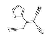 2-thiophen-2-ylprop-1-ene-1,1,3-tricarbonitrile Structure