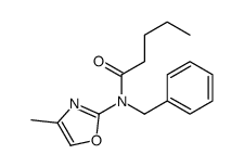 N-benzyl-N-(4-methyl-1,3-oxazol-2-yl)pentanamide结构式