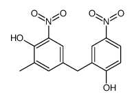 4-[(2-hydroxy-5-nitrophenyl)methyl]-2-methyl-6-nitrophenol结构式