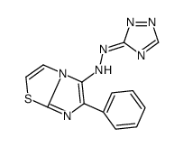 6-Phenyl-5-[(1H-1,2,4-triazol-3-yl)azo]imidazo[2,1-b]thiazole Structure