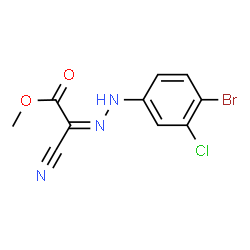 methyl [(4-bromo-3-chlorophenyl)hydrazono](cyano)acetate结构式