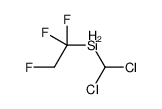 dichloromethyl(1,1,2-trifluoroethyl)silane Structure