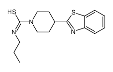 1-Piperidinecarbothioamide,4-(2-benzothiazolyl)-N-propyl-(9CI) picture